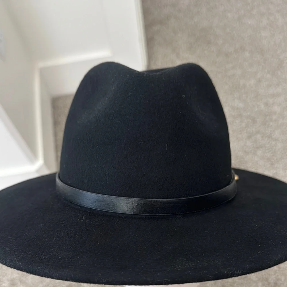 Free People Stylish Black Fedora Hat